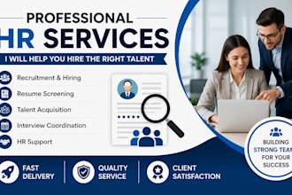provide HR services including recruitment and hiring