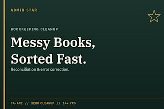 clean up and fix your messy xero accounts