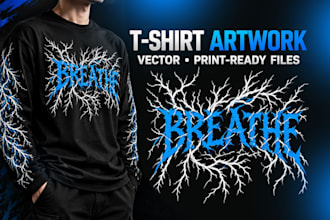 convert artwork into print ready vector files for apparel printing