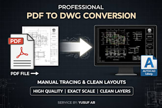 do manual PDF to dwg conversion in autocad precisely
