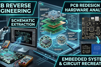 analyze, reverse engineer and redesign pcb and embedded hardware