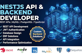 develop erp modules using nestjs, angular and mysql