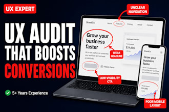 do a professional UX UI audit of your website or app