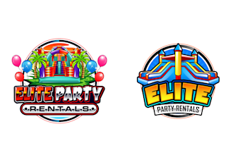 design high quality awesome bounce house logo for your business