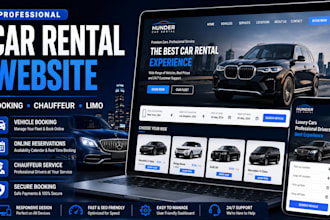 car rental website, car rental booking, car booking wordpress website