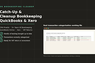 clean up and catch up your messy quickbooks or xero bookkeeping