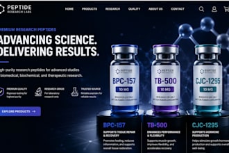 build research peptide website fda complaint website peptide website