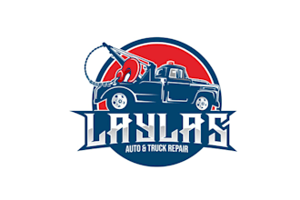 design auto truck repair business logo
