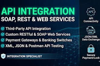 integrate third party apis, rest API and soap web services