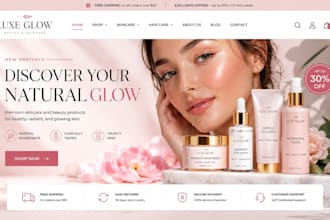 design beauty website skinacre shopify store beauty spa website salon store