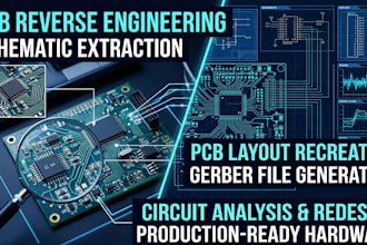reverse engineer electronic pcb into schematic and production files