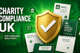 handle UK charity compliance and charity commission filing and annual return
