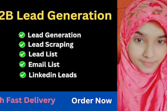 give b2b lead generation, email list and lead scraping