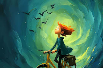 design a captivating childrens book cover for self