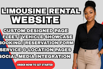 limousine rental website chauffeur service website airport transfer website