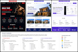 develop a modern responsive website and custom web solutions