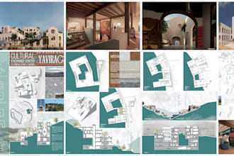 create architectural posters, presentation boards, jury sheet