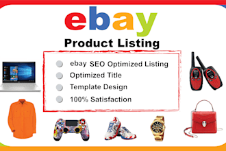 do expert ebay product listing and manage your ebay store