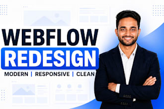 redesign your webflow website with a modern responsive layout