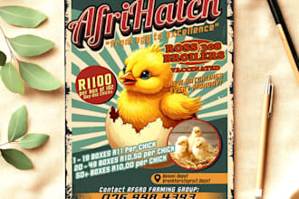 design a professional flyer, poster or marketing brochure