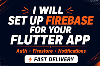 integrate firebase auth, firestore and notifications in flutter app