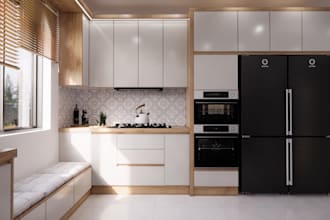 3d interior design kitchen cabinet cupboard closet pantry island ikea diningroom