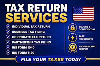 file US tax returns, prepare income tax, business tax, corporate tax, form 5472
