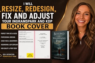 resize, fix, and prepare your book cover for KDP and ingramspark