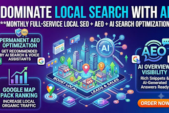 do monthly full service local SEO aeo and ai search optimization