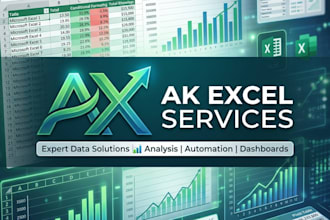 create excel dashboard, automate reports, clean data and fix excel formulas