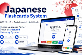 create jlpt japanese anki flashcards with audio and examples