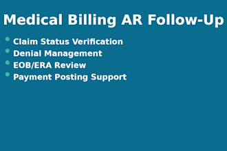 do medical billing ar follow up and claim status review