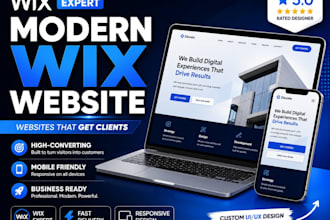 design, redesign or fix wix studio website