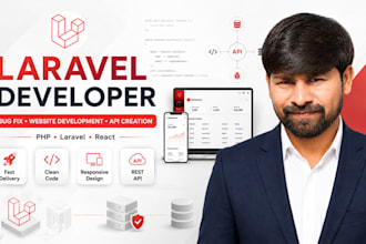 fixed and create the laravel websites