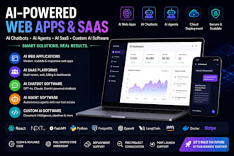 create custom ai software, ai agents, chatbots, and saas apps