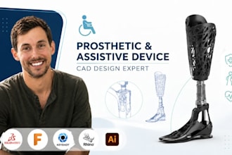 prosthetic product design, assistive device cad, medical product, orthopedic cad