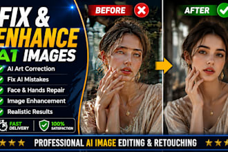 fix, edit, enhance, correct your ai images or art flawlessly
