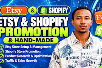 promote shopify store to boost shopify sales, etsy promotion to boost etsy sales