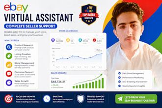 provide complete ebay virtual assistant services