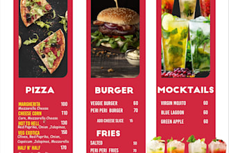 professional restaurant menu card design