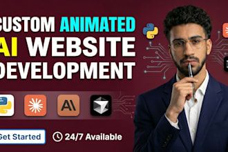 develop animated ai website, ai web application, ai chatbot, as an ai engineer