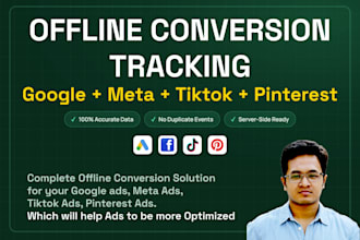 do offline conversion tracking for google ads, meta ads, tiktok, pinterest ads