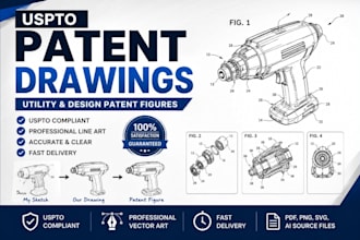 do patent drawings uspto patent cad design and utility patent illustration
