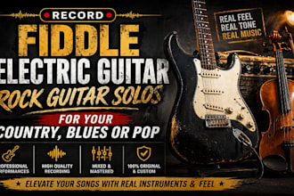 professionally record a warm acoustic guitar with violin and mandolin