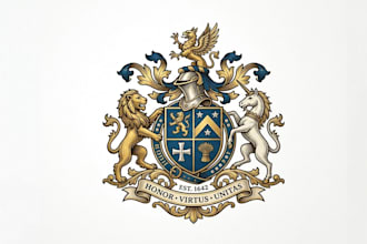 do luxury, modern, jewelry, family crest logo