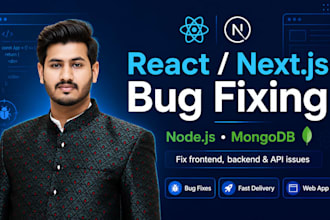 fix bugs in your react nextjs nodejs mongodb web app