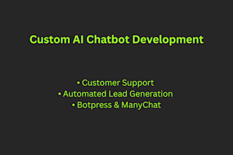 build a custom ai chatbot for your website or customer service