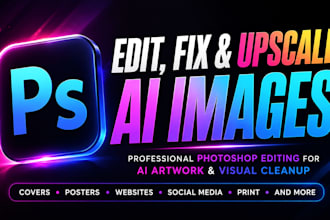 edit, fix and upscale ai images in photoshop