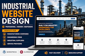 design industrial company website using wordpress