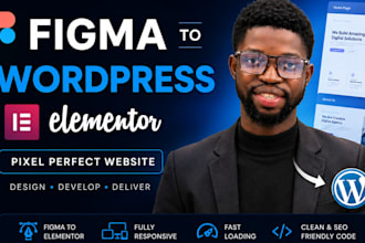 convert figma design to wordpress elementor website